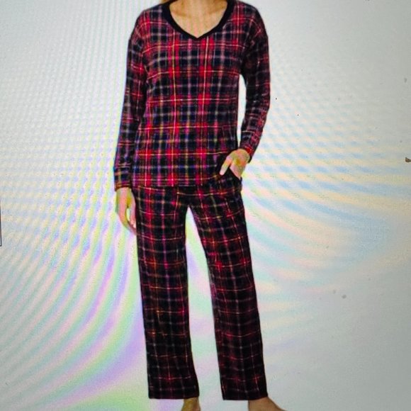 NAUTICA Women's 2 Piece Plaid Pajama Set Size 2X NWT - Picture 10 of 10